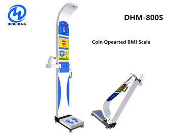 血圧およびBMIの硬貨によって作動させる高さおよび重量の測定スケールは計算します