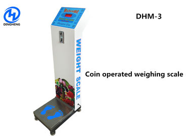 中国 DHM -ホテル/空港のための3個の硬貨によって作動させる荷物のスケール サプライヤー